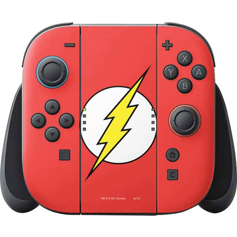 DC Comics The Flash Original Emblem Nintendo Switch 2 (2025) Joy-Con Controller Skin