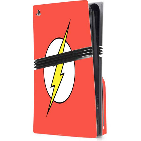 DC Comics The Flash Original Emblem PS5 Pro Disk Console Skin