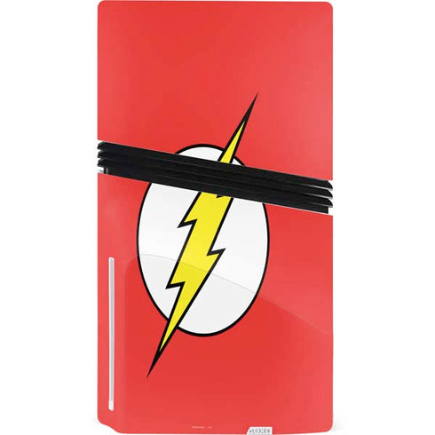 DC Comics The Flash Original Emblem PS5 Pro Disk Console Skin