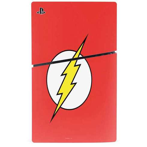 DC Comics The Flash Original Emblem PS5 Slim Digital Edition Console Skin