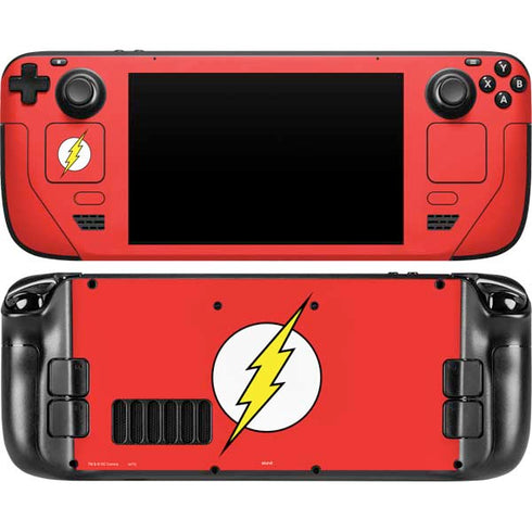 DC Comics The Flash Original Emblem Steam Deck Handheld Gaming Computer Skin
