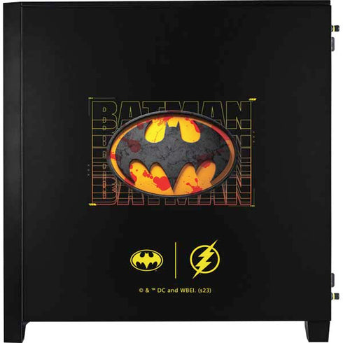 DC Comics The Flash Movie: Batman Bloody Logo Corsair 4000D Tempered Glass Mid-Tower ATX Case Skin