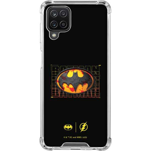 DC Comics The Flash Movie: Batman Bloody Logo Galaxy A12 Clear Case
