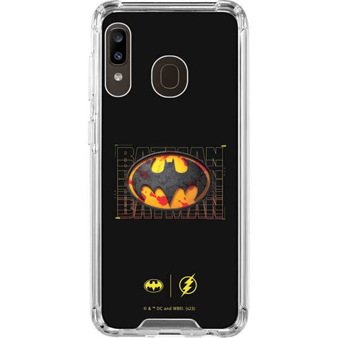 DC Comics The Flash Movie: Batman Bloody Logo Galaxy A30 Clear Case