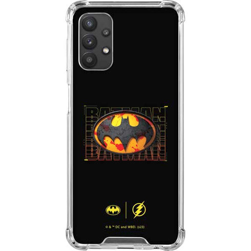 DC Comics The Flash Movie: Batman Bloody Logo Galaxy A32 5G Clear Case