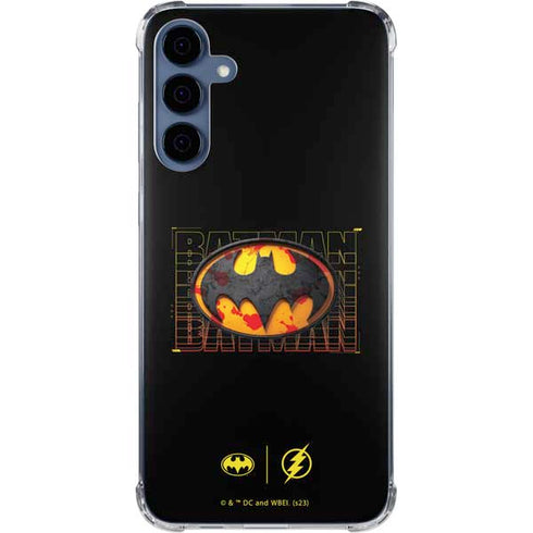DC Comics The Flash Movie: Batman Bloody Logo Galaxy A35 5G Clear Case