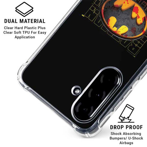 DC Comics The Flash Movie: Batman Bloody Logo Galaxy A36 5G Clear Case