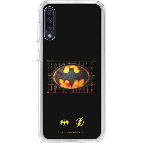 DC Comics The Flash Movie: Batman Bloody Logo Galaxy A50 Clear Case