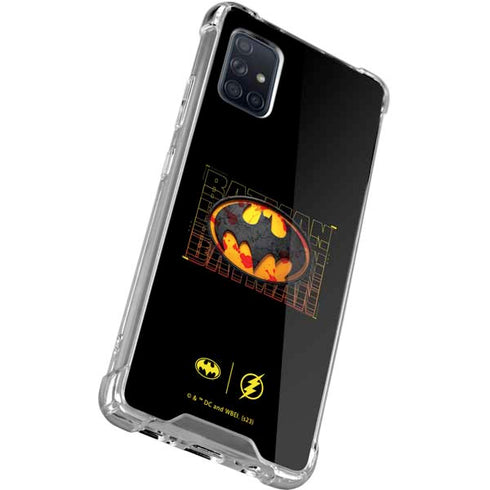 DC Comics The Flash Movie: Batman Bloody Logo Galaxy A71 5G Clear Case