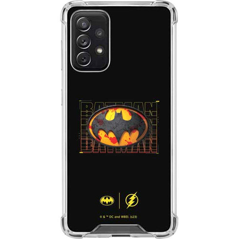 DC Comics The Flash Movie: Batman Bloody Logo Galaxy A72 5G Clear Case