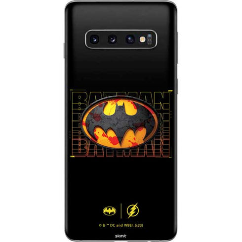 DC Comics The Flash Movie: Batman Bloody Logo Galaxy S10 Skin