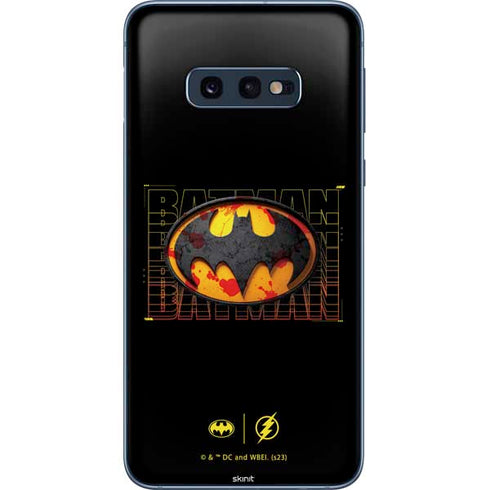 DC Comics The Flash Movie: Batman Bloody Logo Galaxy S10e Skin