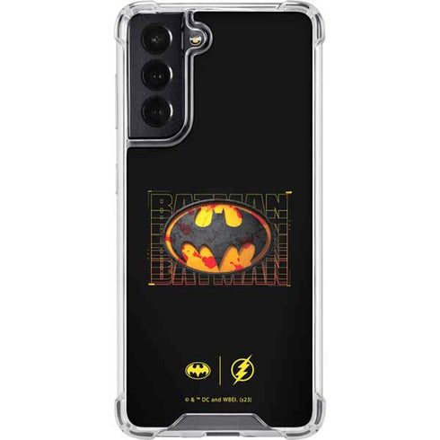 DC Comics The Flash Movie: Batman Bloody Logo Galaxy S22 Clear Case
