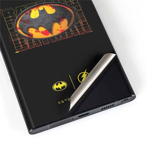 DC Comics The Flash Movie: Batman Bloody Logo Galaxy S22 Ultra Skin