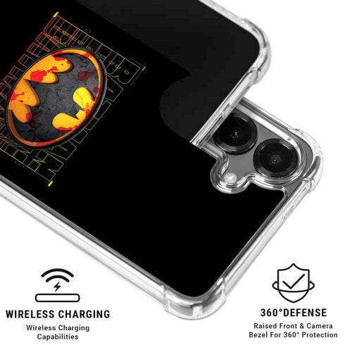 DC Comics The Flash Movie: Batman Bloody Logo Galaxy S26 Clear Case