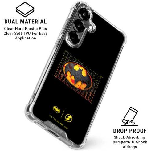 DC Comics The Flash Movie: Batman Bloody Logo Galaxy S26 Plus Clear Case