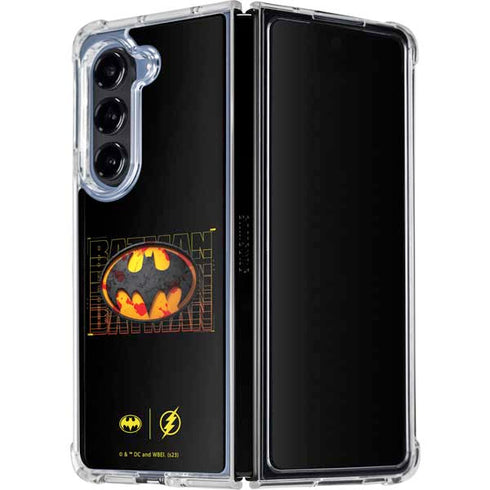 DC Comics The Flash Movie: Batman Bloody Logo Galaxy Z Fold5 5G Clear Case