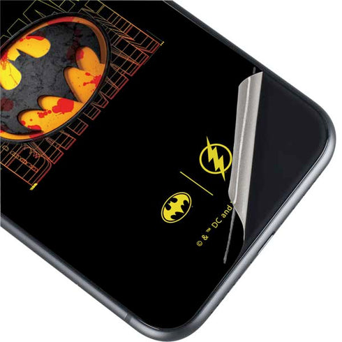 DC Comics The Flash Movie: Batman Bloody Logo iPhone 11 Skin