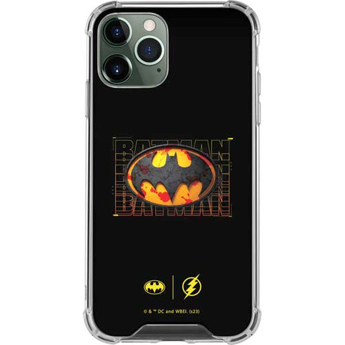 DC Comics The Flash Movie: Batman Bloody Logo iPhone 12 Pro Max Clear Case