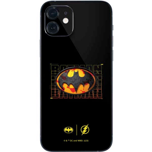 DC Comics The Flash Movie: Batman Bloody Logo iPhone 12 Skin