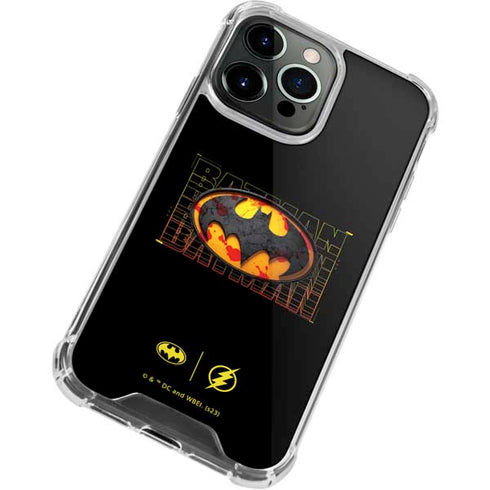 DC Comics The Flash Movie: Batman Bloody Logo iPhone 13 Pro Max Clear Case