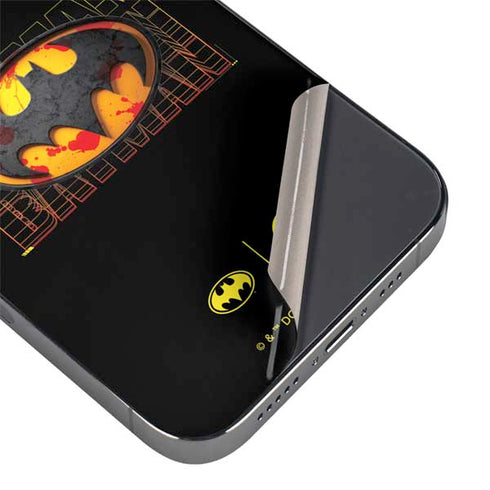 DC Comics The Flash Movie: Batman Bloody Logo iPhone 14 Pro Max Skin
