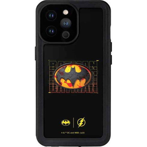 DC Comics The Flash Movie: Batman Bloody Logo iPhone 14 Pro Max Waterproof Case