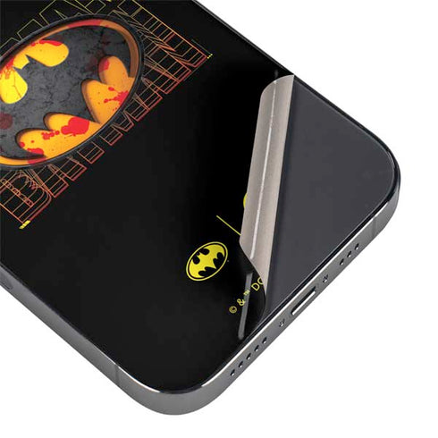 DC Comics The Flash Movie: Batman Bloody Logo iPhone 14 Pro Skin