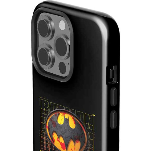 DC Comics The Flash Movie: Batman Bloody Logo iPhone 15 Pro Impact Case