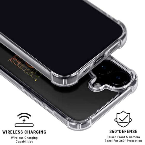 DC Comics The Flash Movie: Batman Bloody Logo iPhone 16 Plus Clear Case