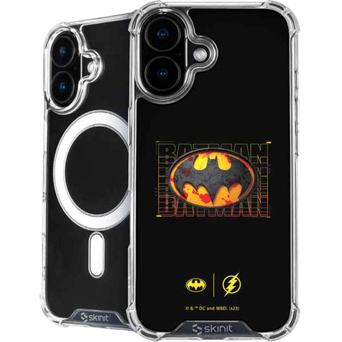 DC Comics The Flash Movie: Batman Bloody Logo iPhone 16 Plus MagSafe Case