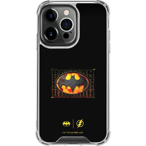 DC Comics The Flash Movie: Batman Bloody Logo iPhone 16 Pro Clear Case