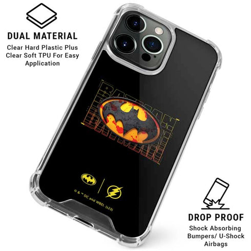DC Comics The Flash Movie: Batman Bloody Logo iPhone 16 Pro Max Clear Case