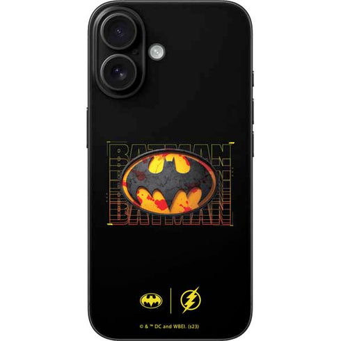 DC Comics The Flash Movie: Batman Bloody Logo iPhone 16 Skin