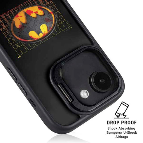 DC Comics The Flash Movie: Batman Bloody Logo iPhone 16e Kickstand Case