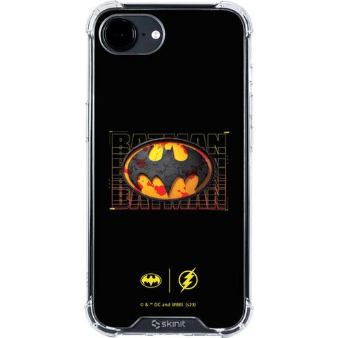 DC Comics The Flash Movie: Batman Bloody Logo iPhone 16e Clear Case
