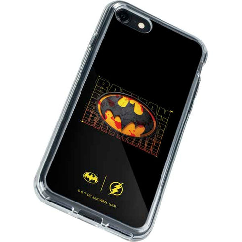 DC Comics The Flash Movie: Batman Bloody Logo iPhone SE (2nd & 3rd Gen) Clear Case
