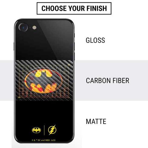 DC Comics The Flash Movie: Batman Bloody Logo iPhone SE (2nd & 3rd Gen) Skin