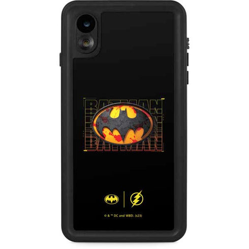 DC Comics The Flash Movie: Batman Bloody Logo iPhone Cases