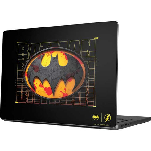 DC Comics The Flash Movie: Batman Bloody Logo Apple MacBook Pro 14-inch Skin