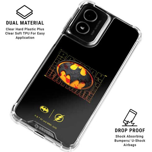 DC Comics The Flash Movie: Batman Bloody Logo Moto G Power 5G (2024) Clear Case