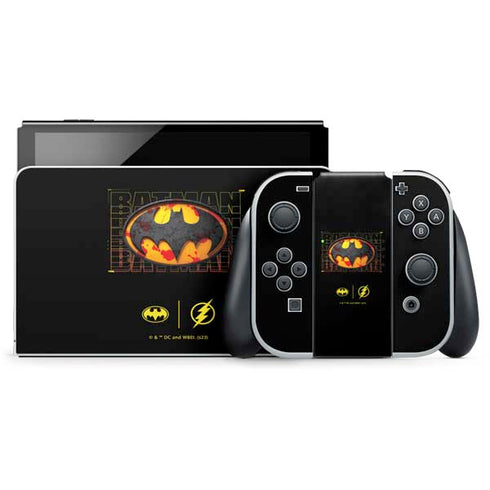 DC Comics The Flash Movie: Batman Bloody Logo Nintendo Skins