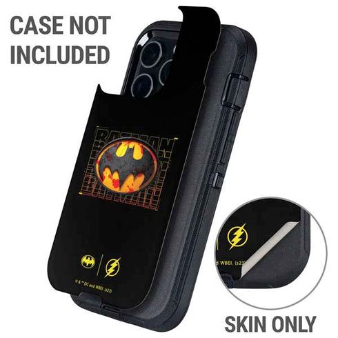 DC Comics The Flash Movie: Batman Bloody Logo Otterbox Defender iPhone Skin