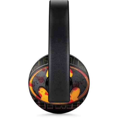 DC Comics The Flash Movie: Batman Bloody Logo PlayStation 4 Gold Wireless Headset Skin