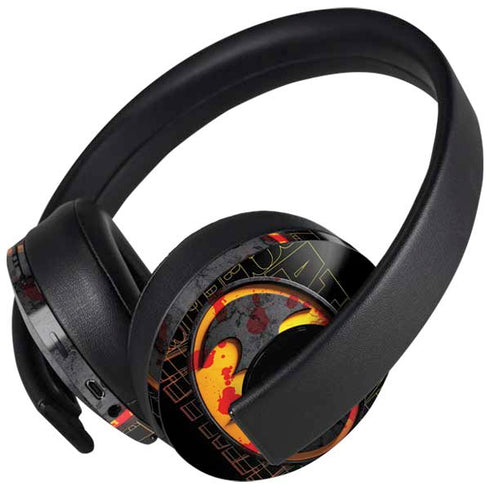 DC Comics The Flash Movie: Batman Bloody Logo PlayStation 4 Gold Wireless Headset Skin