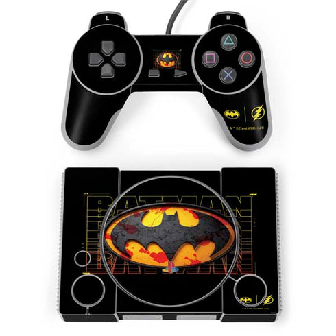 DC Comics The Flash Movie: Batman Bloody Logo PlayStation Classic Bundle Skin
