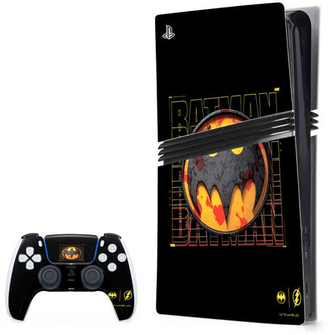 DC Comics The Flash Movie: Batman Bloody Logo PS5 Pro Bundle Skin