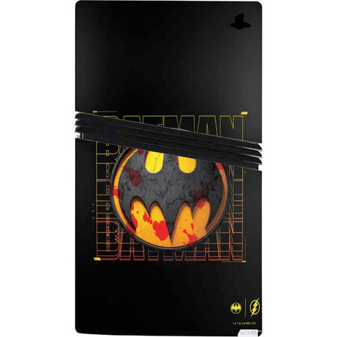 DC Comics The Flash Movie: Batman Bloody Logo PS5 Pro Bundle Skin