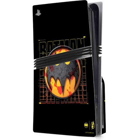 DC Comics The Flash Movie: Batman Bloody Logo PS5 Pro Disk Console Skin