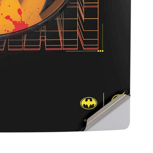 DC Comics The Flash Movie: Batman Bloody Logo PS5 Pro Disk Console Skin